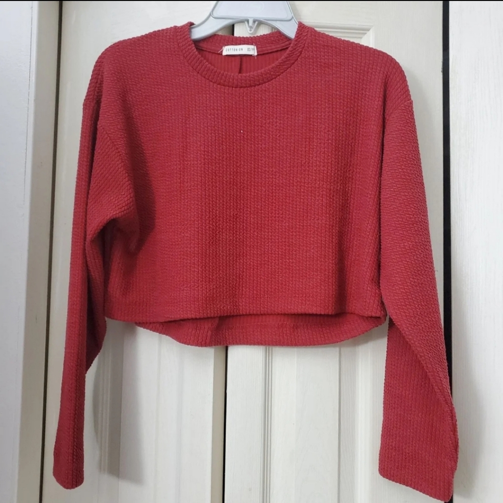 SOLD Cotton On Bronte crop top in rust